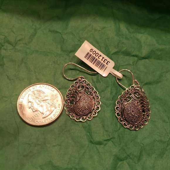 Unk Jewelry - Bali Legacy Drop Earrings in Sterling Silver NWT